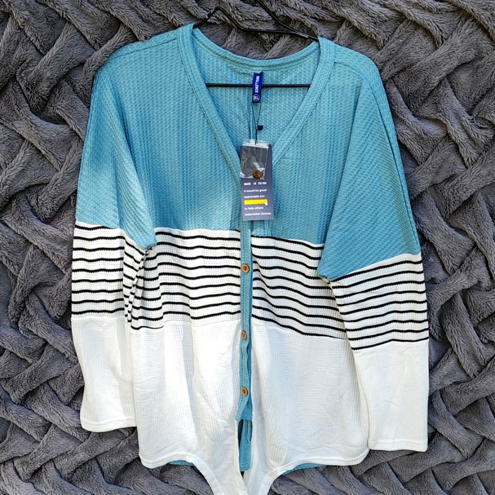 Iwollence Women Waffle Knit Tunic Top